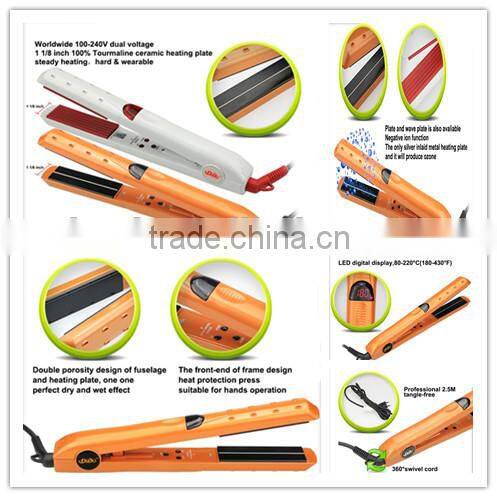 professional hair straightening tool accept OEM with customer's logo and package