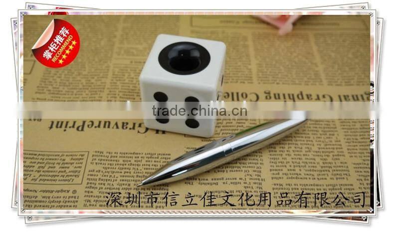 TT-12 Simple table pen with holder , metal desk pen