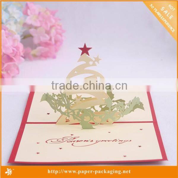 Popular factory price pop up card for christmas