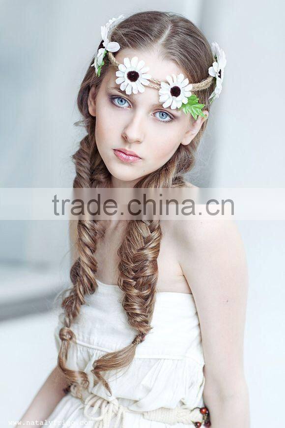 New fashion charming colorful flowers hairwrap Tokyo street style hairband
