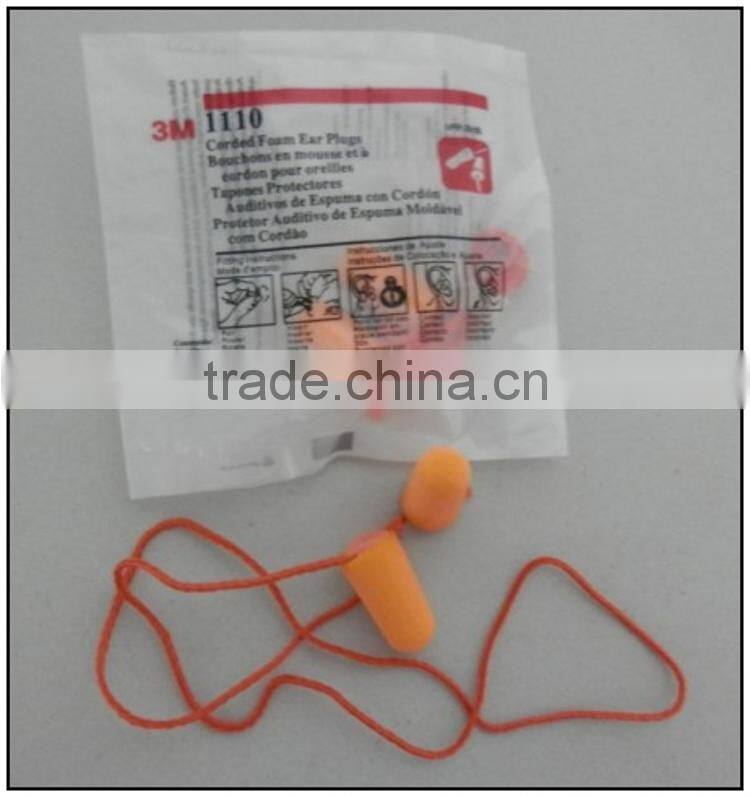 3M 1110 ear plug , sleeping ear plug , polyurethane ear plug