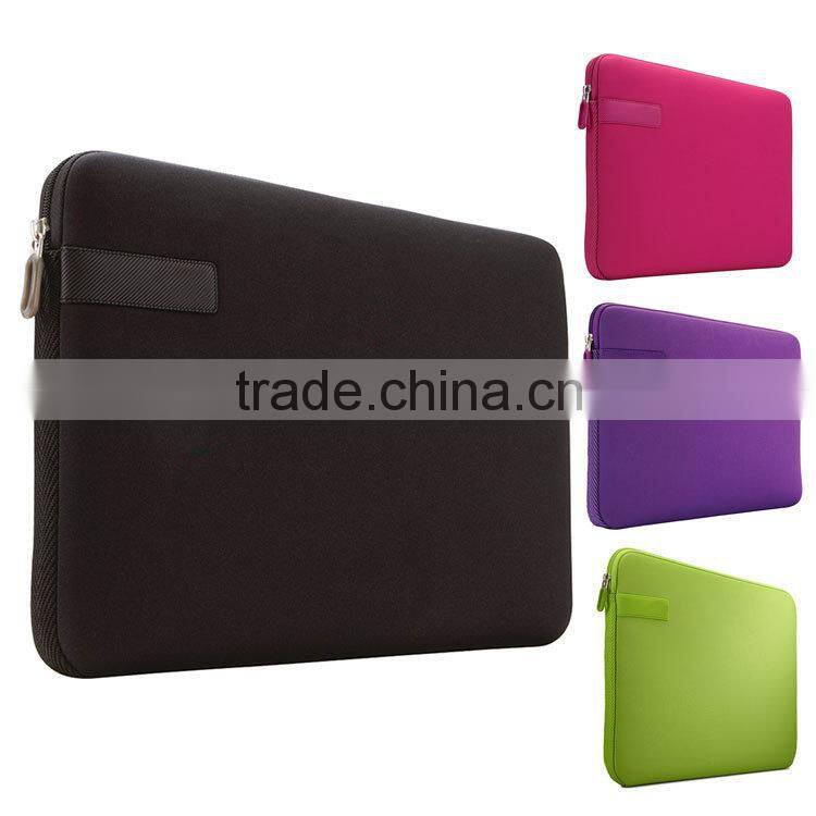 Custom printed 15.6 inch portable lightweight neoprene laptop sleeve