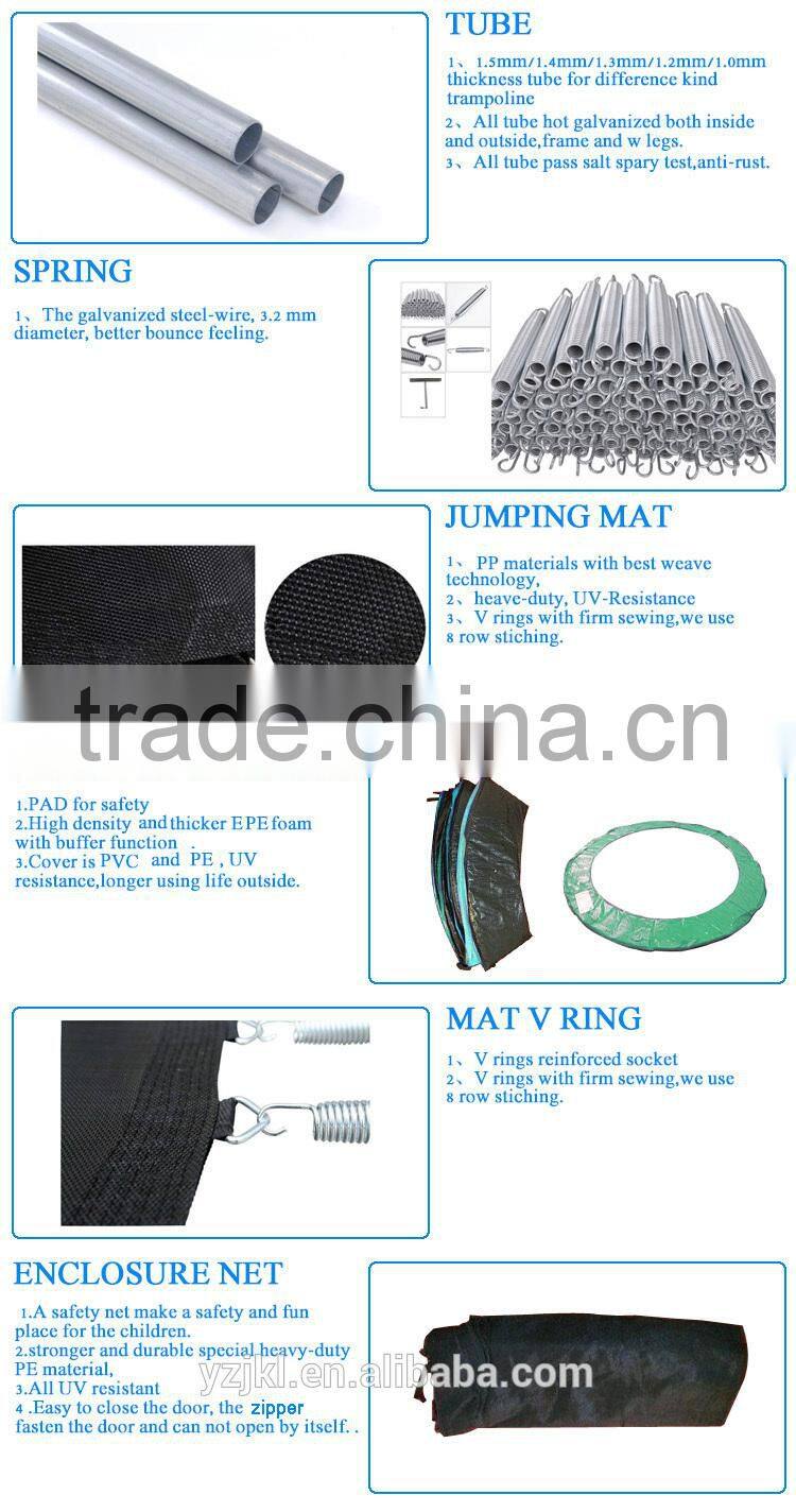 10ft cheap commercial trampoline price with enclosure for sale