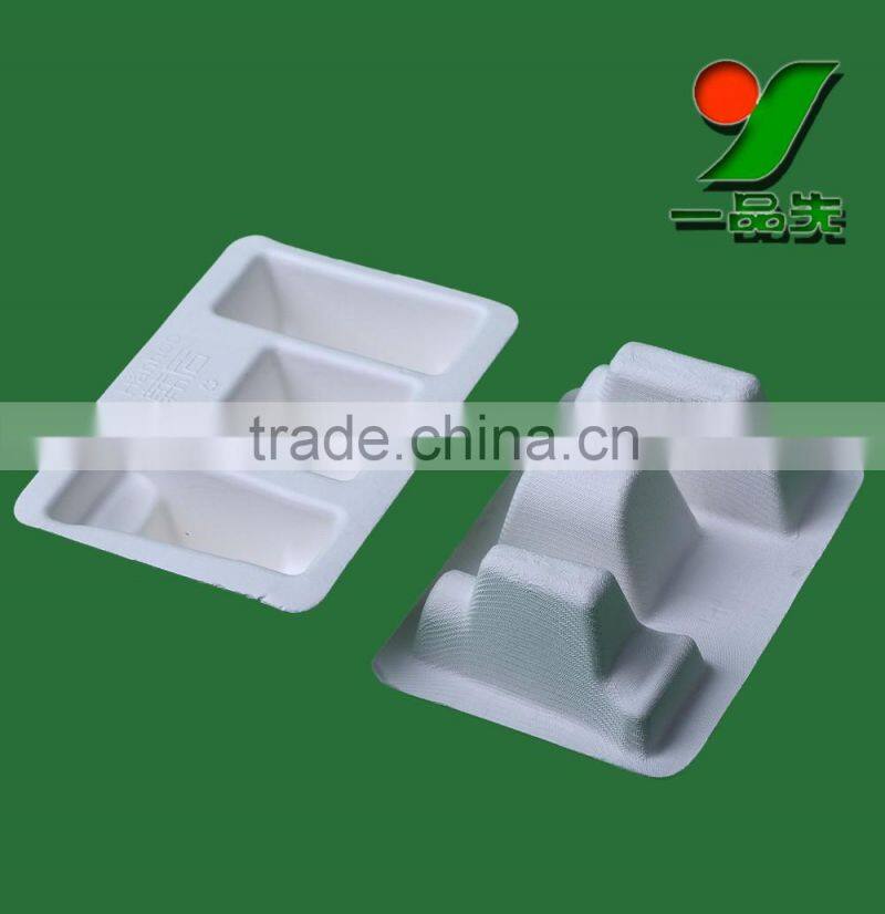 China Supplier Nontoxic Biodegradable Molded Bagasse Pulp/Moulded Sugarcane Fibre Cosmetic & Skincare Packaging