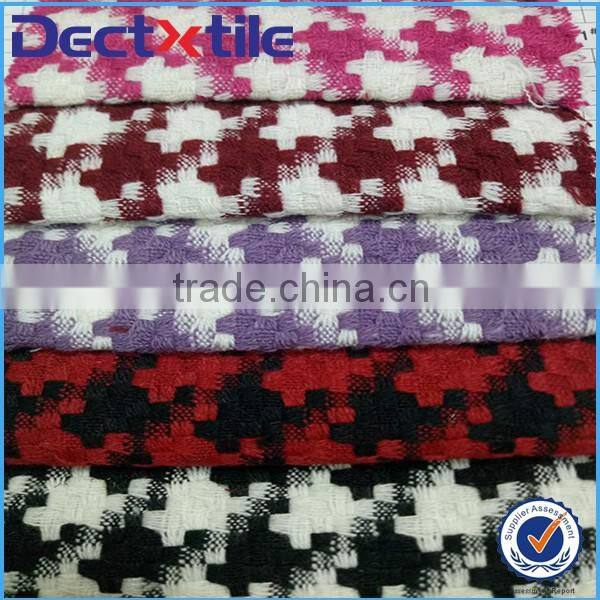 Girl warm fabric houndstooth fabric for coat