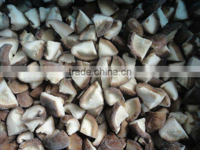 IQF frozen shiitake mushroom quarter
