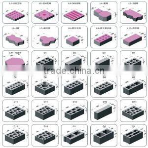 building material sizes for interlocking block