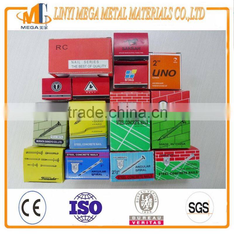 hot sale concrete nail china supplier hardend concrete nails