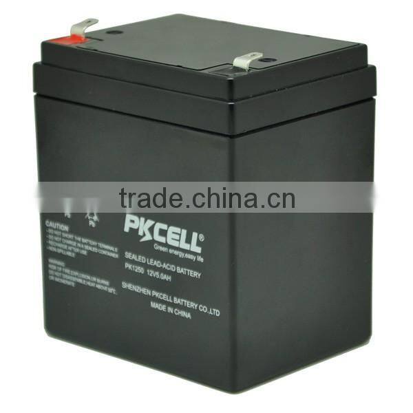 SLA deep cycle battery,UPS use 12V 5AH rechargeable dry cell battery