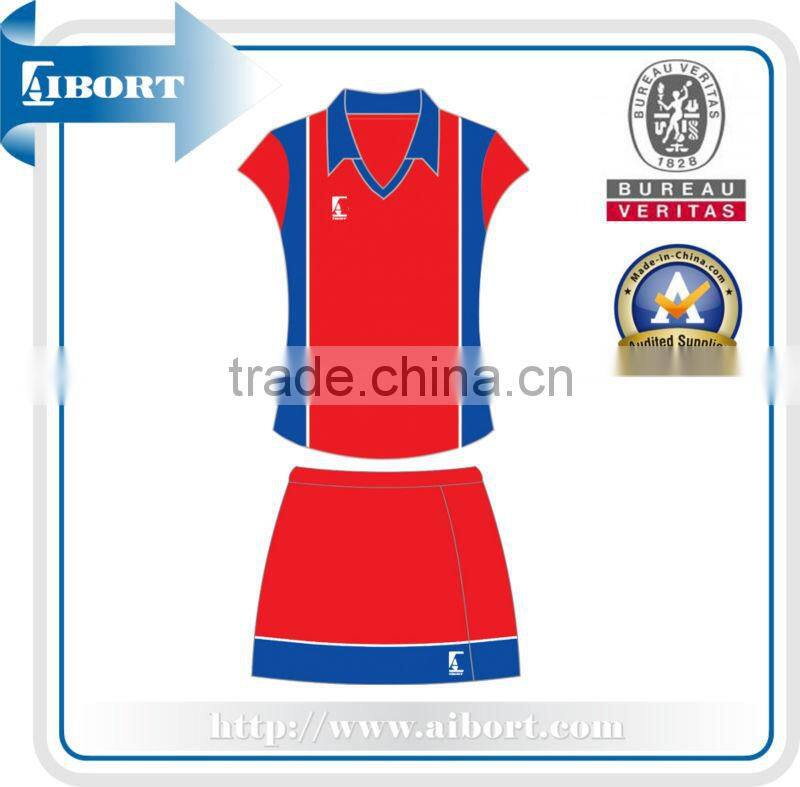 SUBNT-542-1 new netball jersey and skirt sublimated