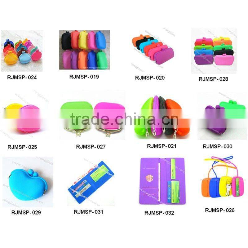 Top brand promotion silicone small custom design coin purse