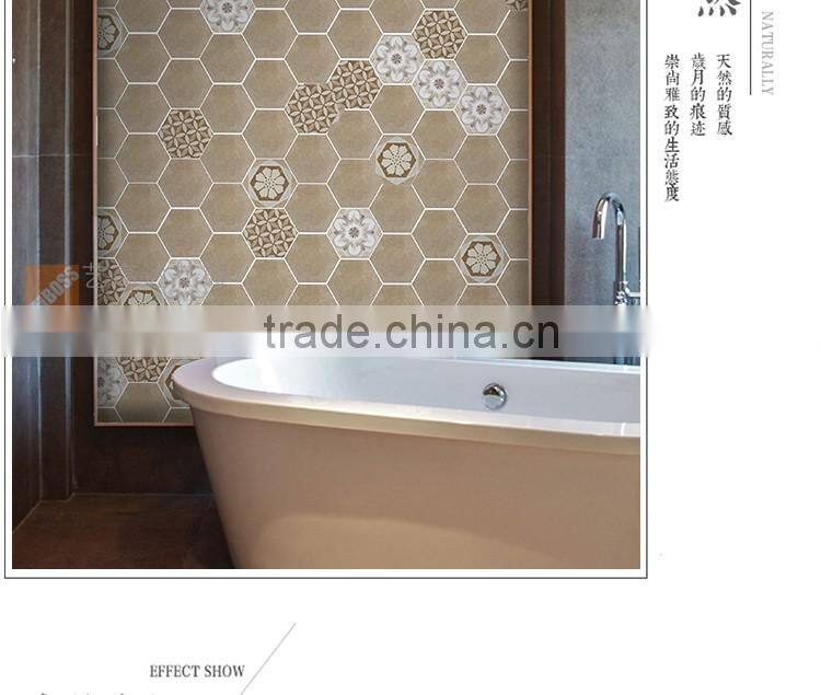 Factory direct sale 100*200*175mm hexagon mosaic floor tile irregular pattern tile