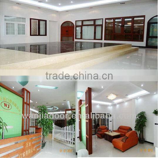 Wanjia good pvc profile interior glass french doors