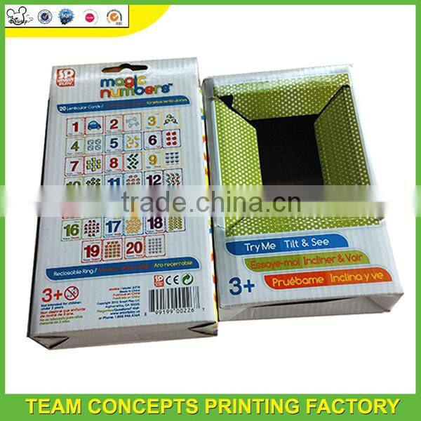 Printing paper box with header card