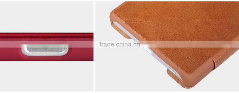 Nillkin new arrived classic stylish leather case For Sony xperia z5