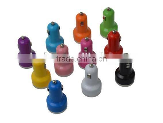 2015 new patented products mini dual usb car charger DC5V3.1A output charger for smartphone