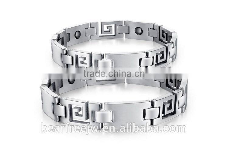 Classic Style Magnet Bracelets for Couples, Bio Energy Couples Bracelets