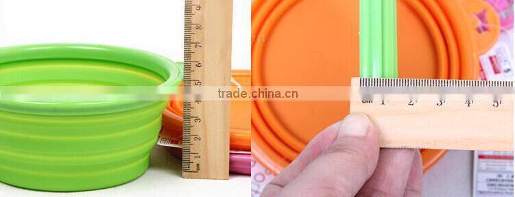 wholesale foldable Dog Silicone/plastic pet bowl