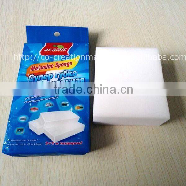 Melamine foam sponge 10*7*3cm magic eraser for household cleaning
