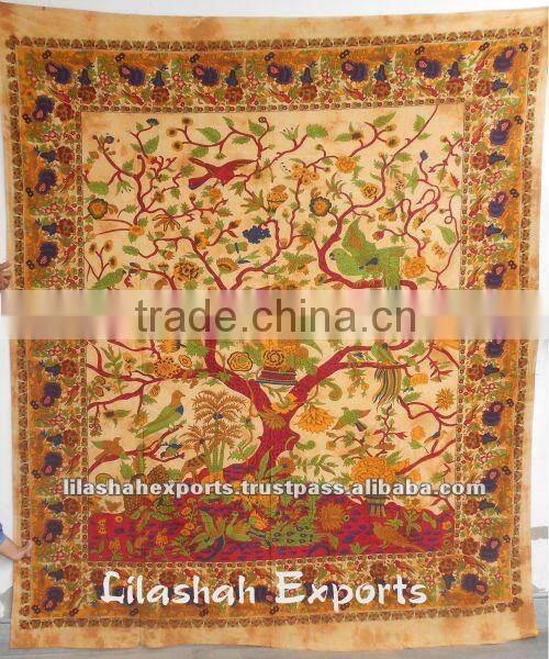 506 Cotton Bedspread Bed cover Bedsheet Home decoration home Cubre cama algodon jaipur sanganer print rideau tenture