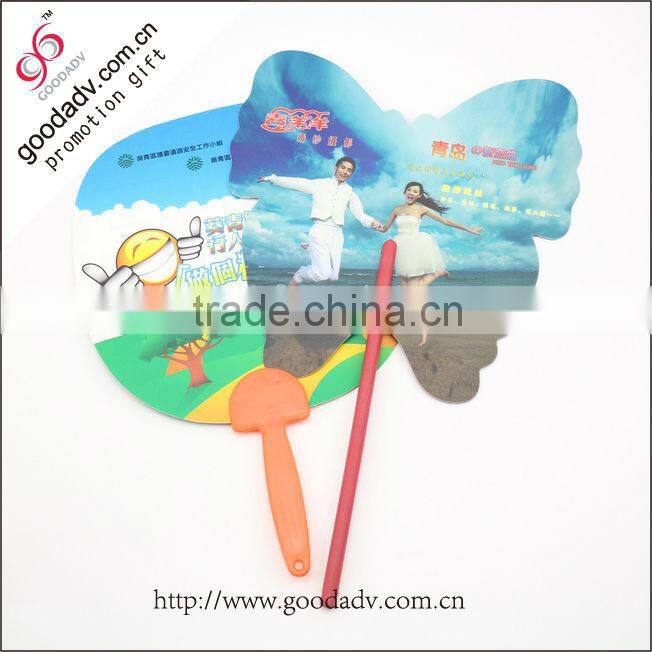 Summer fashion promotion cheap funny plastic fan handle