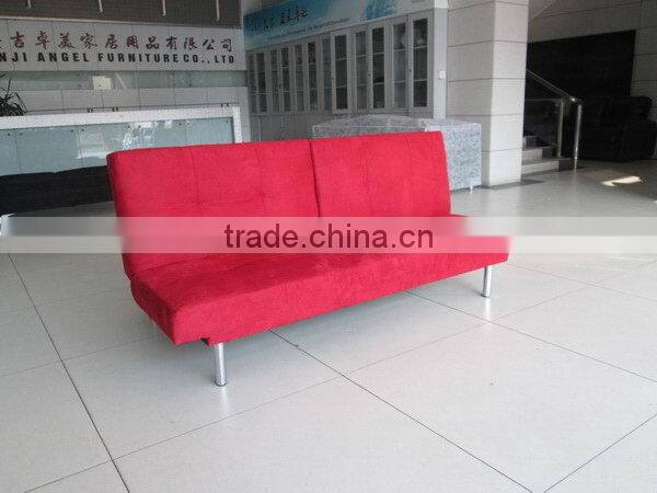 High quality new design living room fabric black sofa bed