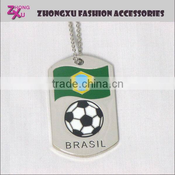 custom 2016 UEFA European Football Championship flag national team dog tag necklace jewelry
