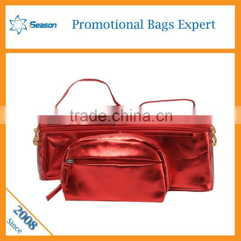 Bright surface travel makeup bag sublimation cosmetic bag