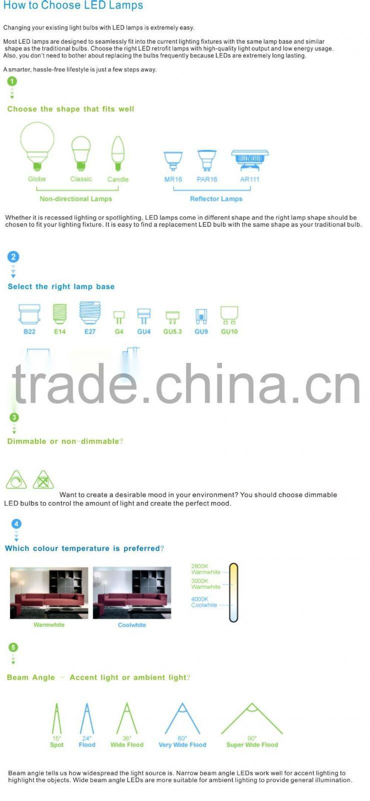 China supplier 3W LED candle light high quality