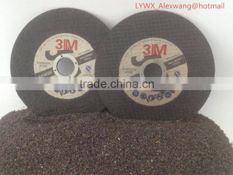 brown fused alumina resin bond flat cutting wheel for stainless steel used