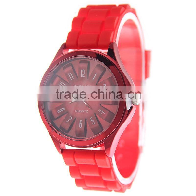 Colorful Silicone Jelly Gel Sport Wrist Watch, Chic Unisex Sports Wrist Watches Wholesale