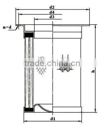 screw compressor oil separator filter with Korea technology