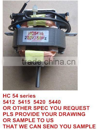 HC54 series ac motor for home appliance blender motor