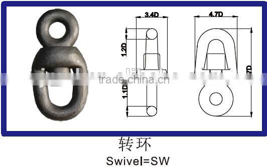 U2 U3 anchor chain eye and eye Swivel for ship