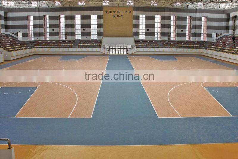 Plastic Composite Technics and Engineered Type Waterproof Sports Outdoor Flooring