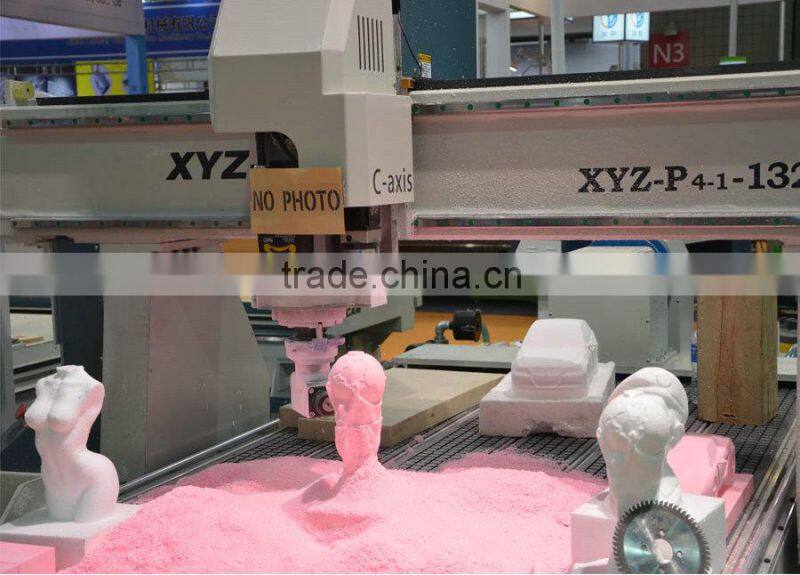 4 axis 3d cutter milling cnc router for foam mdf wood plastic aluminium