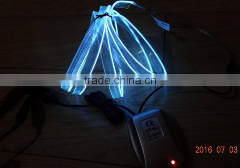 DC12V Sound-control Car seat lighting decoration"Polar light 2"2.2mm Green Single welt EL WIRE