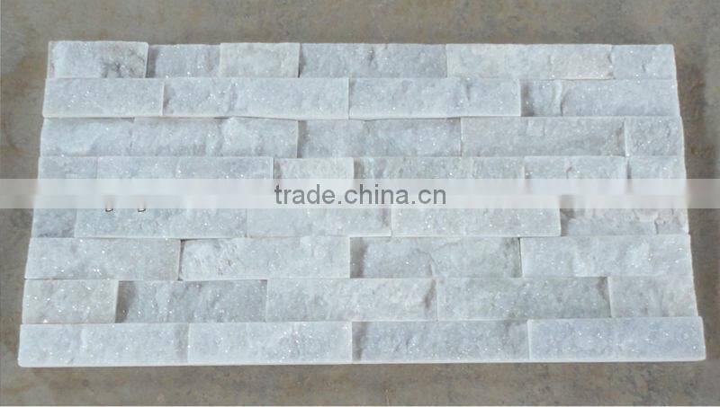 White quartzite cultural stone panels thin brick veneer exterior stone veneer