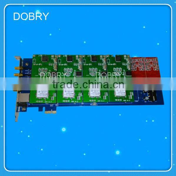Call termination 8 channel 8 sim GSM voip gateway GSM PCI asterisk card