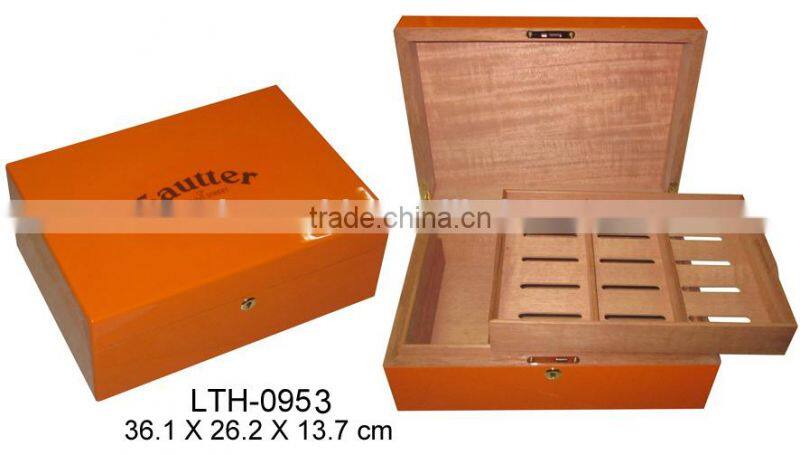 cigar matt humidor mahogany