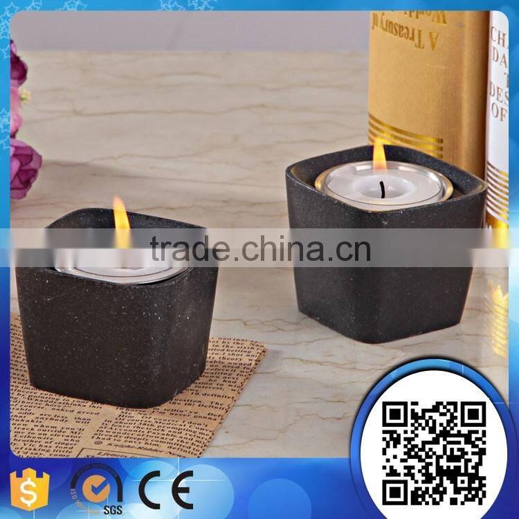 high quality resin brown wholesale tealight candle holder