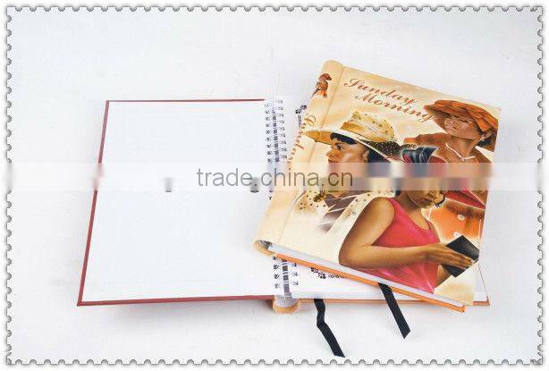 spiral notebook with blank pages