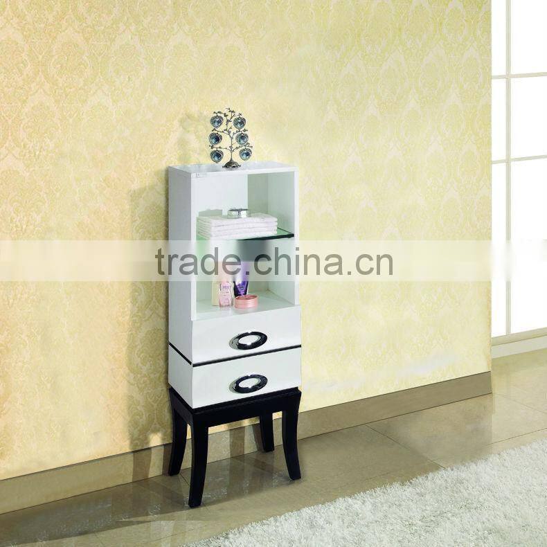 Classical Design Oak Wood Corner Bathroom Cabinet