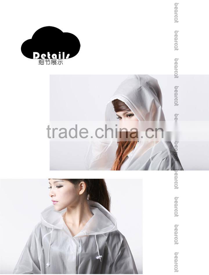 BEARCAT slim poncho, fashion translucent raincoat