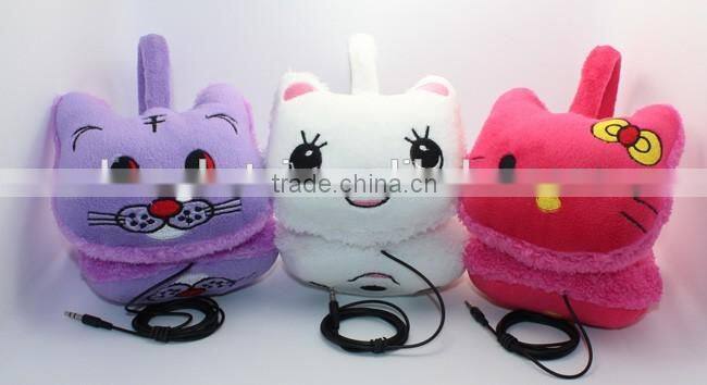 Animal cute Headphone for Winter high quality headphones earphone for girls