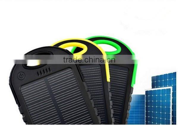 2015 china suppliers solar energy power bank 5000mah waterproof solar power bank