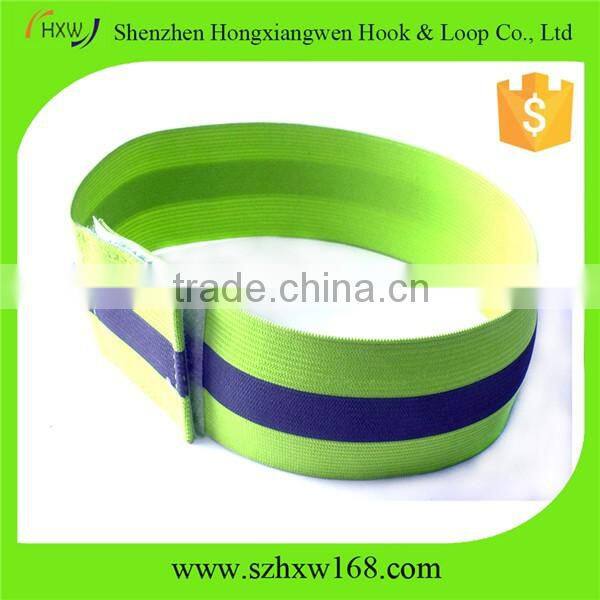 Hook And Loop Closure Elastic Reflective Adjustable Armband
