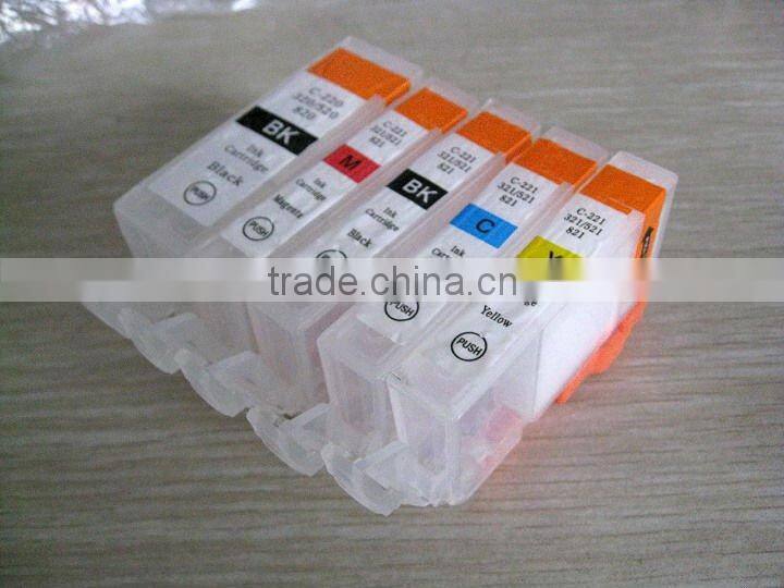 refillable Ink Cartridge PGI 520/CLI 521 for IP3600/IP4600 with ARC chip