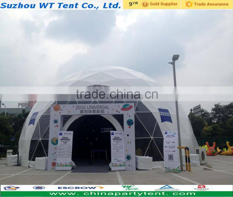 2016 Steel frame geodesic dome tent for party wedding