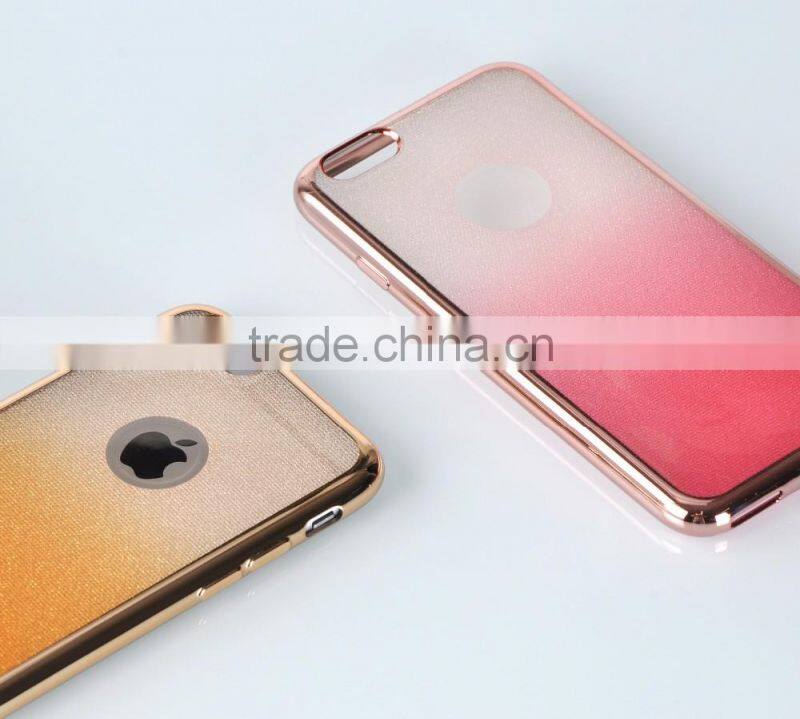 2017 New Designs Electroplate Grid Pattern Bling Ultra Slim soft Case cover for huawei y6ii